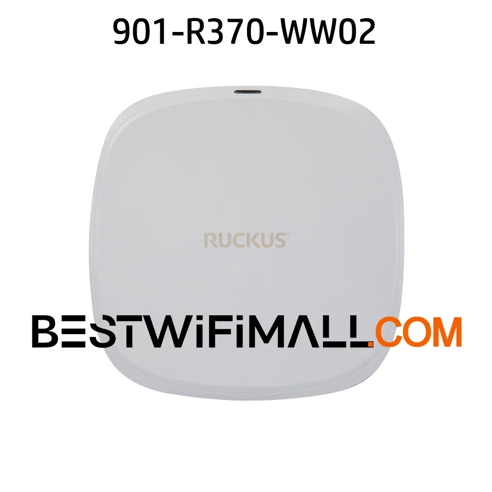 RUCKUS Networks R370 901-R370-WW02 Indoor Access Point Entry-Level Wi-Fi 7 802.11be AP 2x2:2 Indoor Access Point 3.57Gbps IoT
