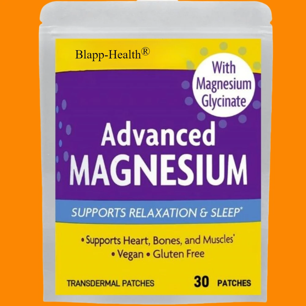 Advanced Magnesium Transdermal Patches Promotes Relaxation, , Muscle - 30 Patches One Month Supply