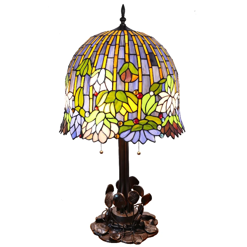 

Настольная лампа с дизайном лотоса, дизайн листьев лотоса, основание из сплава для гостиной, кабинета, спальни, декоративное освещение, настольная лампа