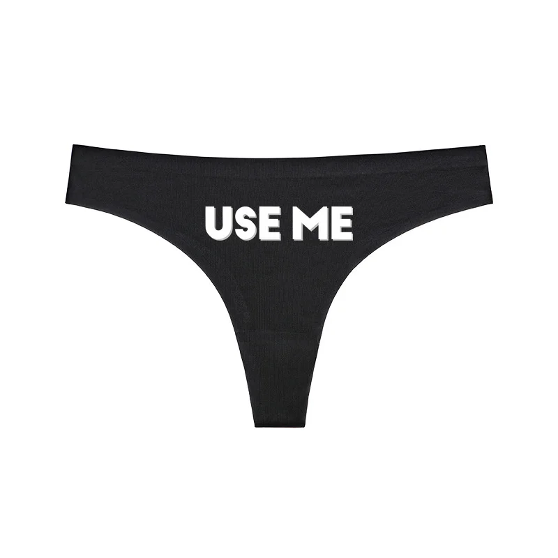 Oversize WIFE Gifts USE ME Letters Women\'s Sexy Underwear Cute Panties for Women Lovely Seamless Underpant Women\'s Intimates