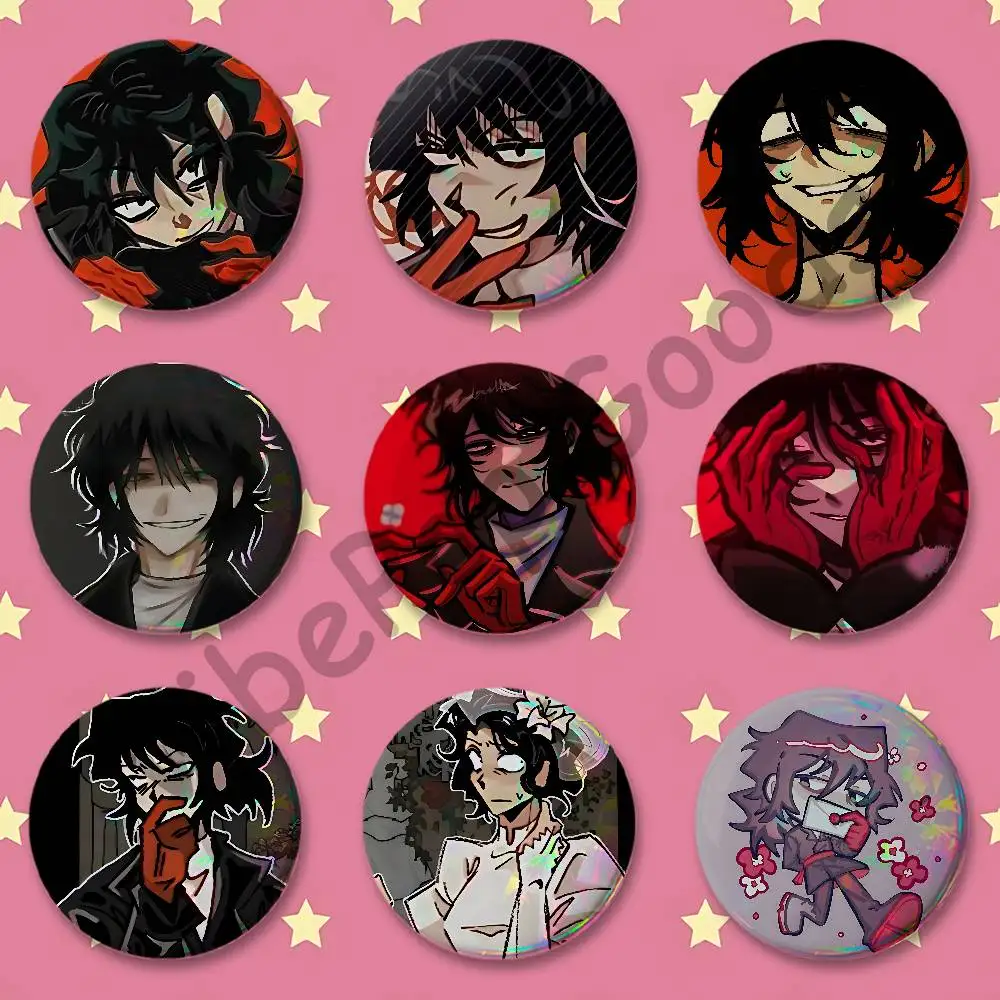 Custom Badges 75mm 44mm 25mm 32mm 58mm M-Married in R-Red B-Bok-su Hat Backpack Accessories Toys Collect Gifts Large