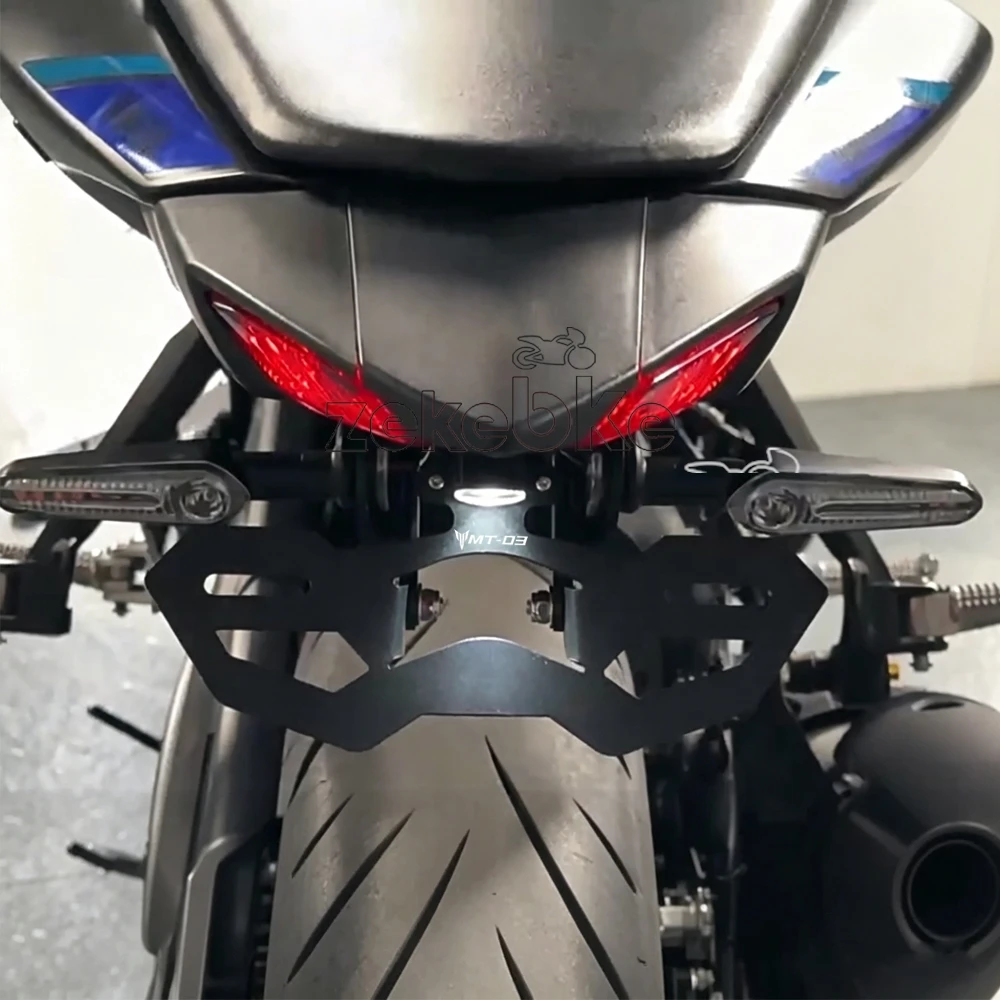 

For YAMAHA MT03 MT25 YZF R3 R25 2015-2026 2025 2024 Motorcycle Accessories Tail Bracket Fender Eliminator License Plate Holder