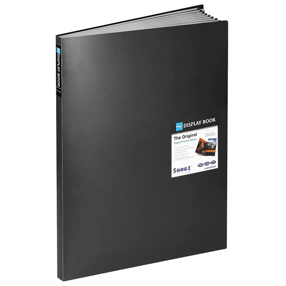 

Heavy Duty Binder with Plastic Sleeves 18\x24\, Portfolio Folder with 30 Clear Sheet Protectors, Display 60 Pages, Presentat