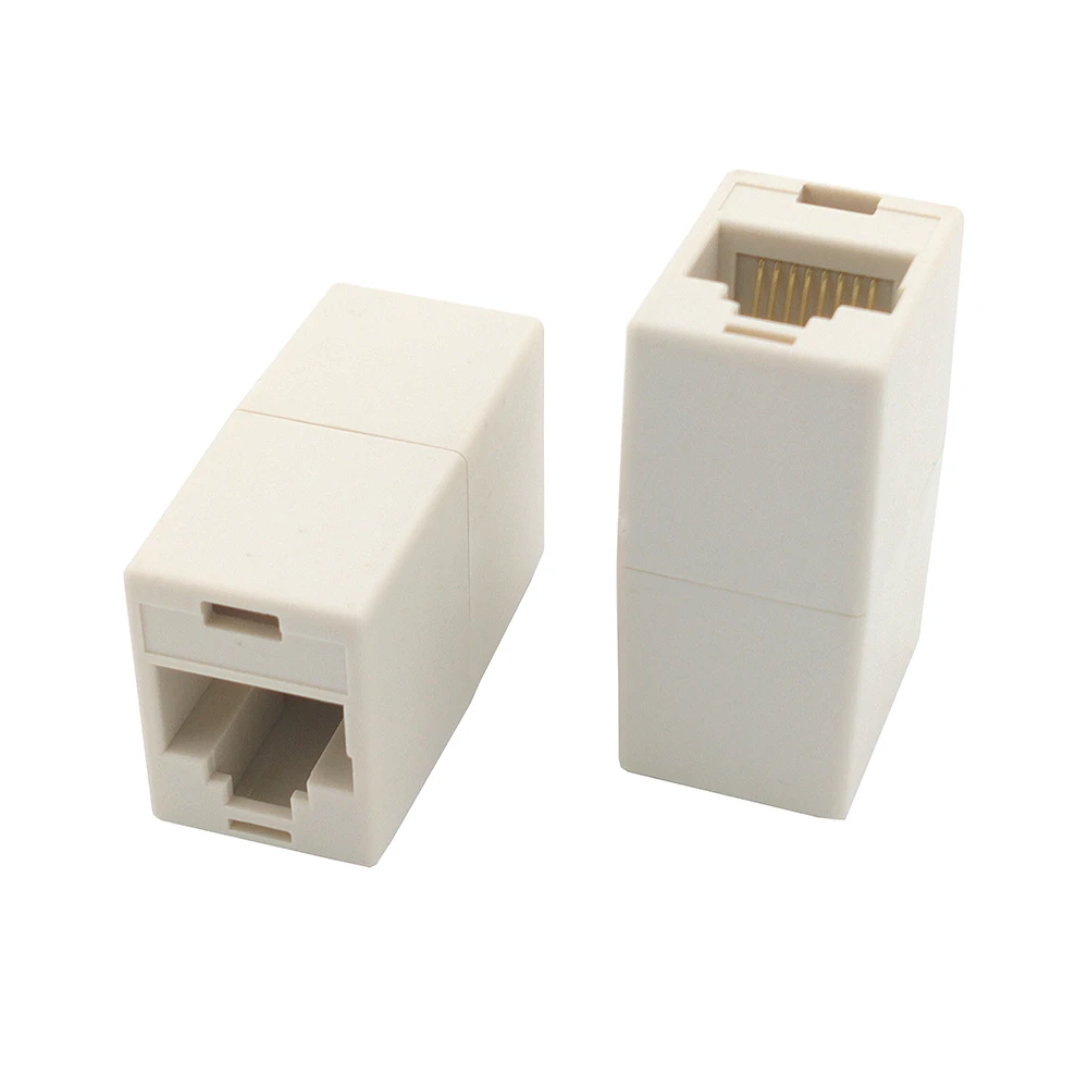 

5PCS RJ45 Female to Female Network Ethernet Lan Cable Splitter Adapter Network 8P8C Modular Plug For PC