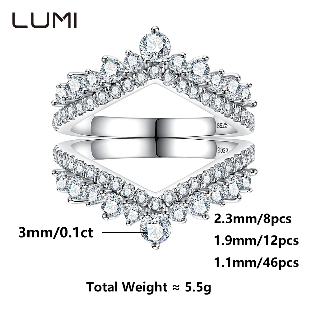 

2025 New Style Crown Shape S925 Silver Ring VVS1 Moissanite for Party Anniversary Birthday Present Engagement Jewelry