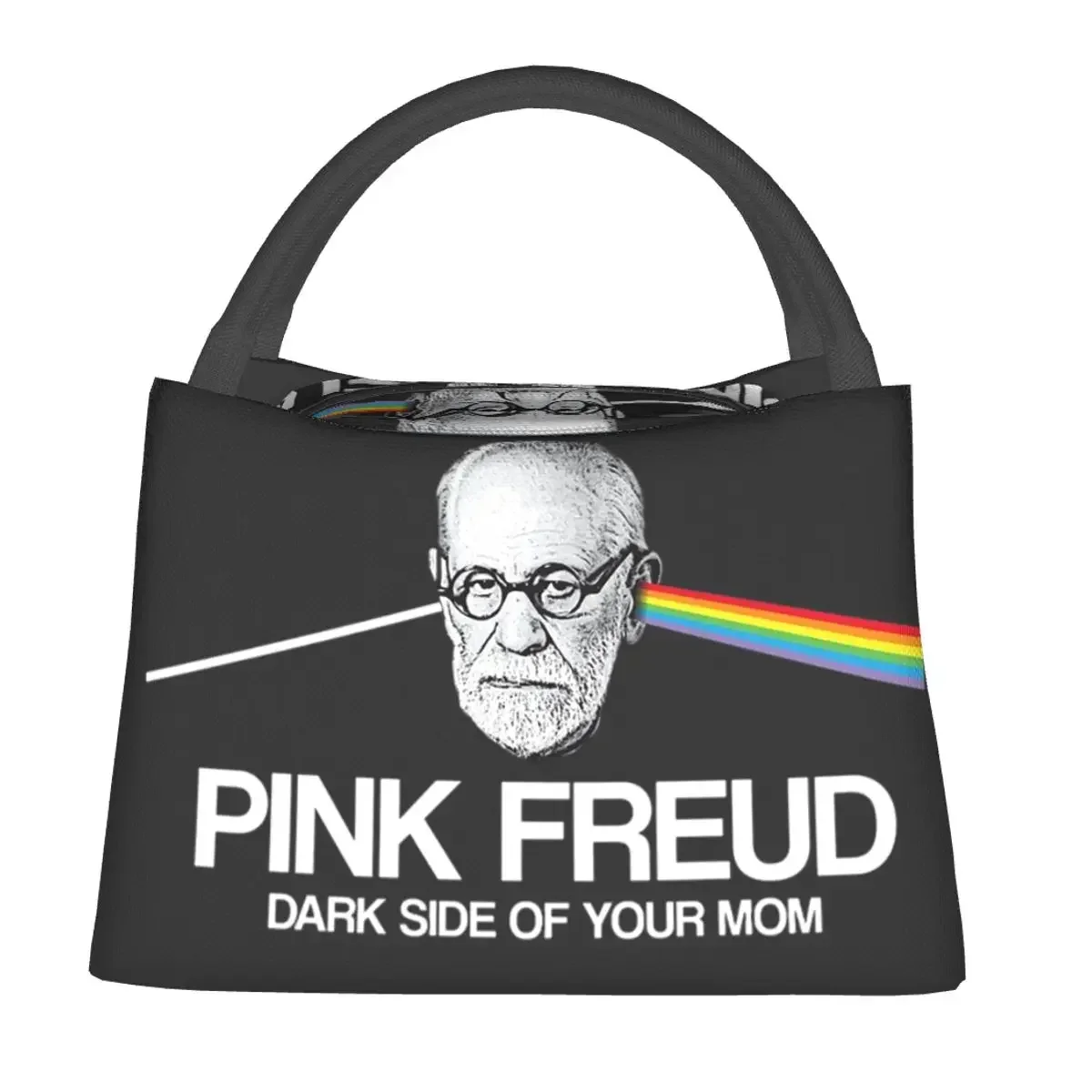 

Pink Freud - Dark Side Of Your Mom Lunch Bags Insulated Bento Box Lunch Tote Picnic Bags Cooler Thermal Bag for Woman Kids Work