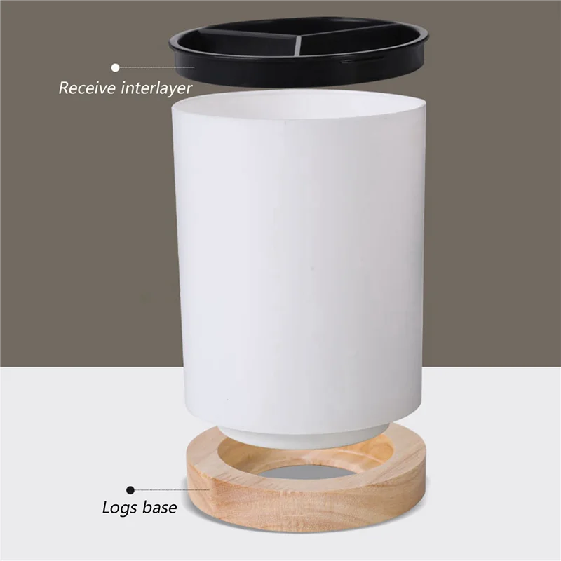 

A88Z 2X Spoon Fork Knife Chopstick Drain Box Tableware Storage Holder Three Compartments Shelf Kitchen Utensil Caddy B
