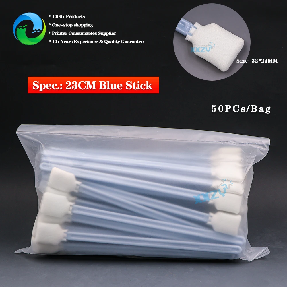 Inkjet Printer Eco-solvent Printer Printhead Ink Brush 23cm Blue Cleaning Stick Print Head Clean Swab