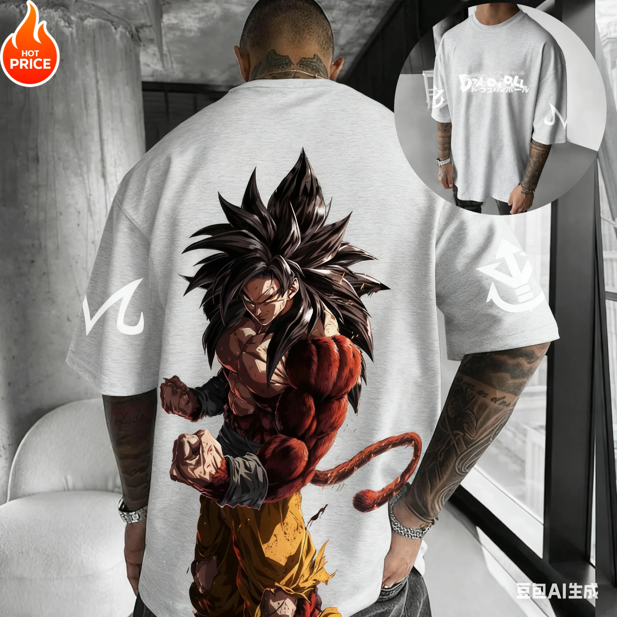 أنيمي لعبة دراغون بول سوبر سايان Harajuku الرجال تيشيرت صيفي 2025 المتضخم ريترو الشارع المرأة عادية فضفاض كم قصير للجنسين