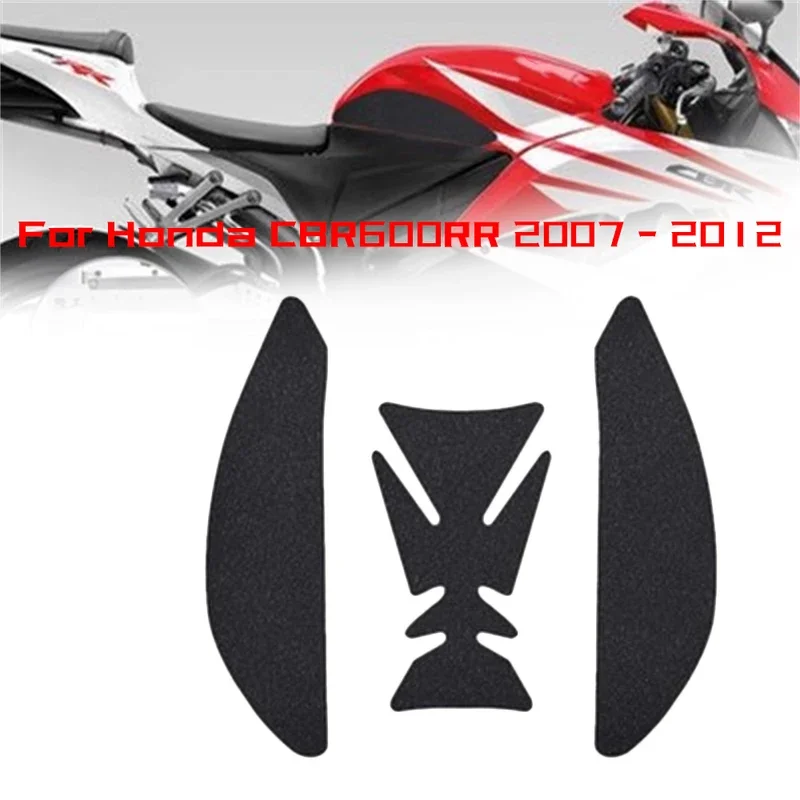 Motorcycle Protection Gas Scratch-resistant Adhesive Decal Fuel Tank Pad Protective Cover for Honda CBR600RR CBR 600 RR 2007 20，