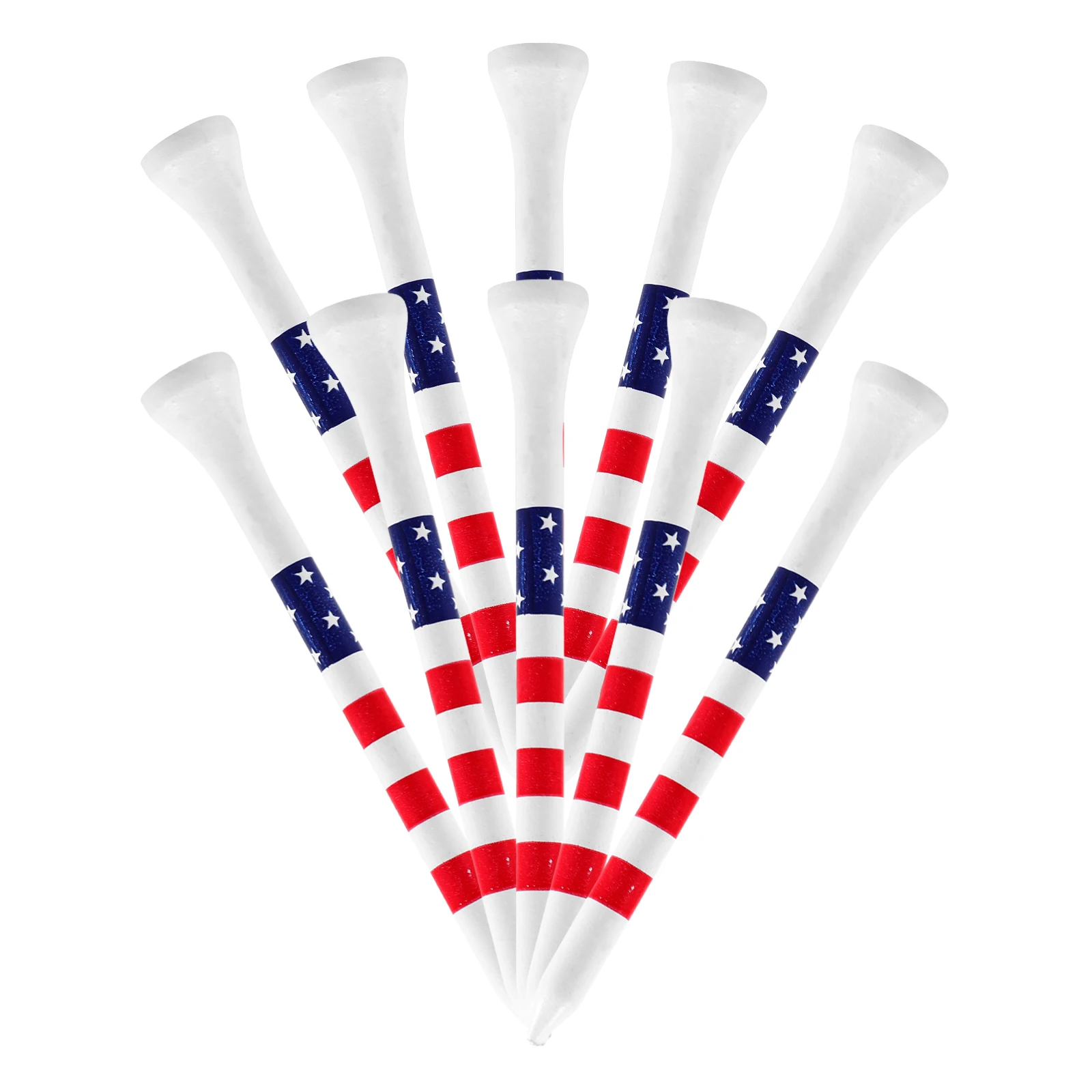 20 قطعة من حاملي كرات الجولف الخشبية الملونة الاحترافية القوية، مسامير منخفضة الاحتكاك لملحقات التدريب على النار الدقيق #4