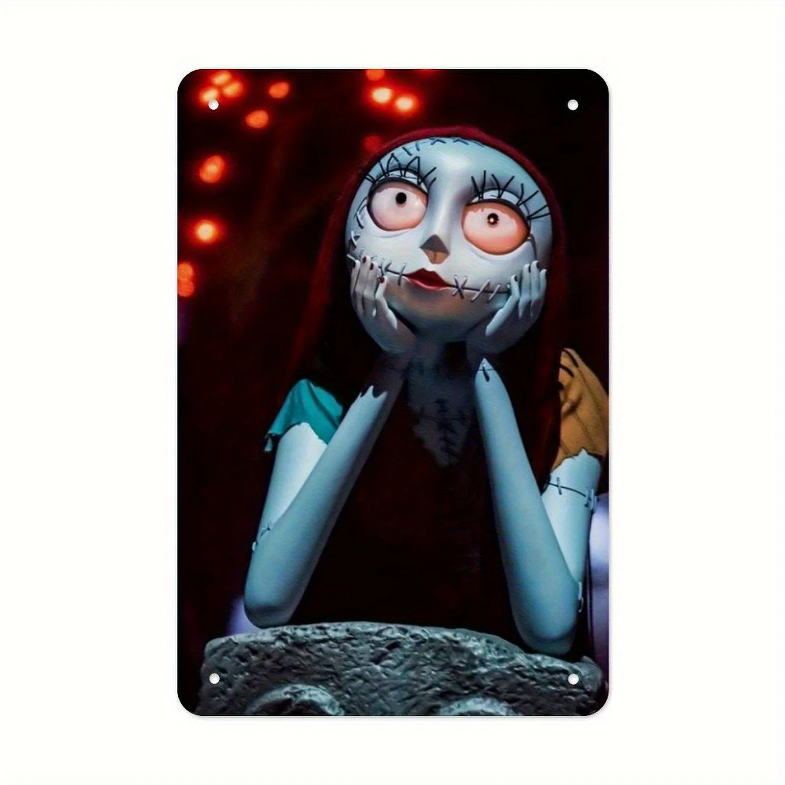 1 قطعة كابوس ديزني قبل عيد الميلاد غرزة رئيس شعار علامة معدنية-رجعية خمر جدار الفن ، 8x12 بوصة ديكور معدني دائم ل Ho #3