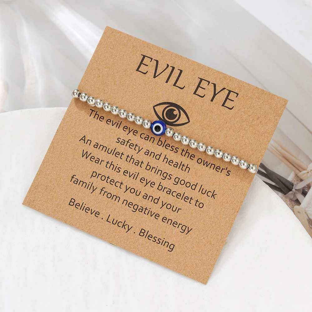 

Lucky Turkish Evil Eyes Beaded Bracelet Multi-colored Eyes Beads Bracelets for Women Men Amulet Jewelry Pulseras Homme