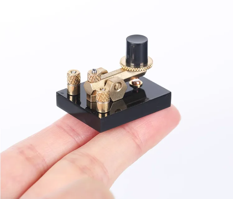 Mini Manual Brass Key Keyer CW Morse Code for HF RADIO hand key shortwave CW transmission