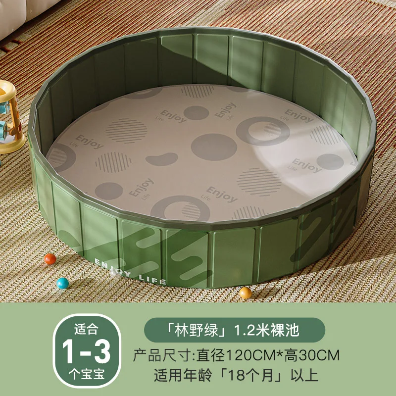 In Stock Inflatable Wild Green Ball Pool, Foldable Indoor Kids Toy Fence