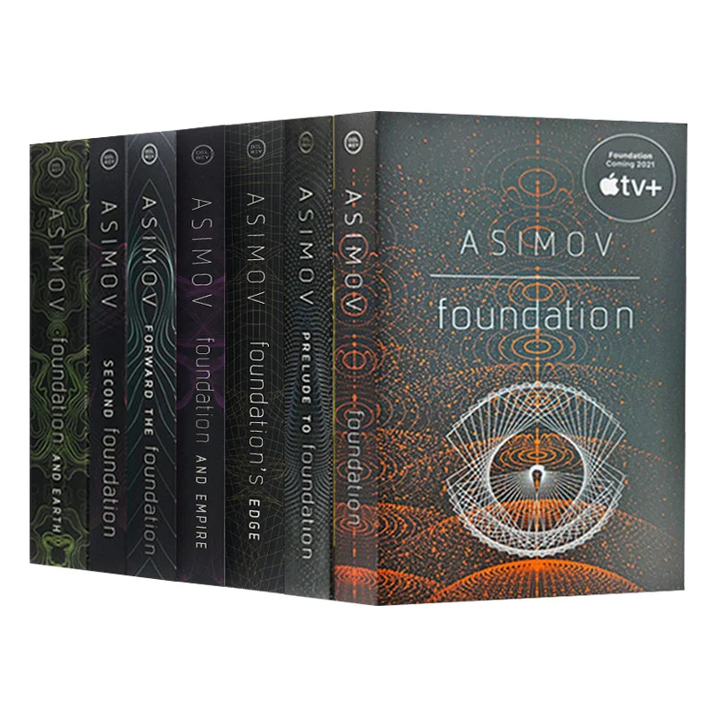 Foundation Isaac Asimov Galactic Empire Volume 1-7 Complete Works, Isaac Asimov, English Original Science Fiction, English Books