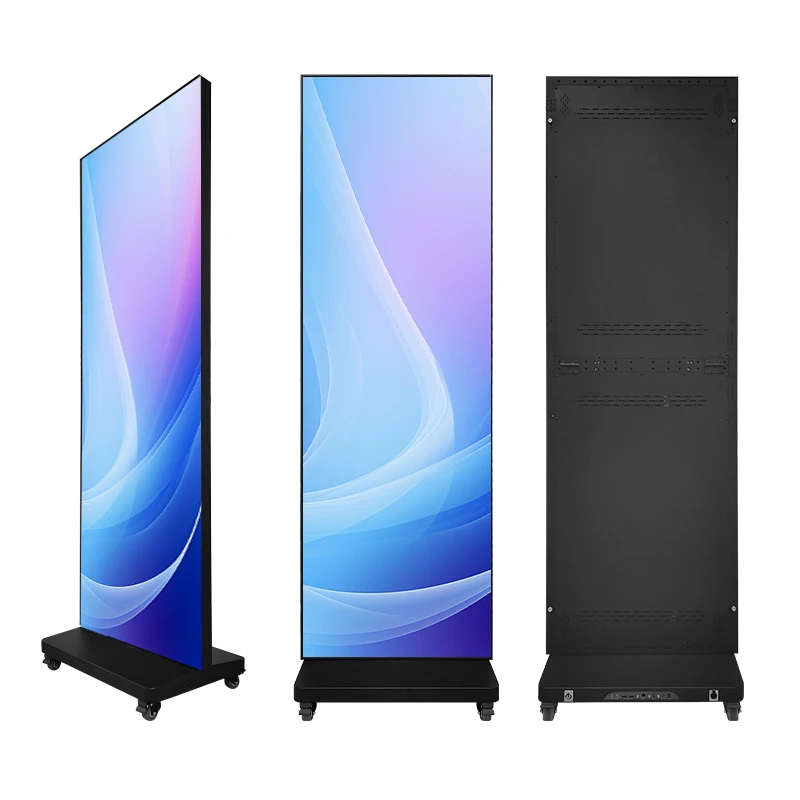 Display a LED per poster digitale HD per interni di alta qualità P2.5 Macchina pubblicitaria pieghevole Display per poster a LED Schermo per poster a LED