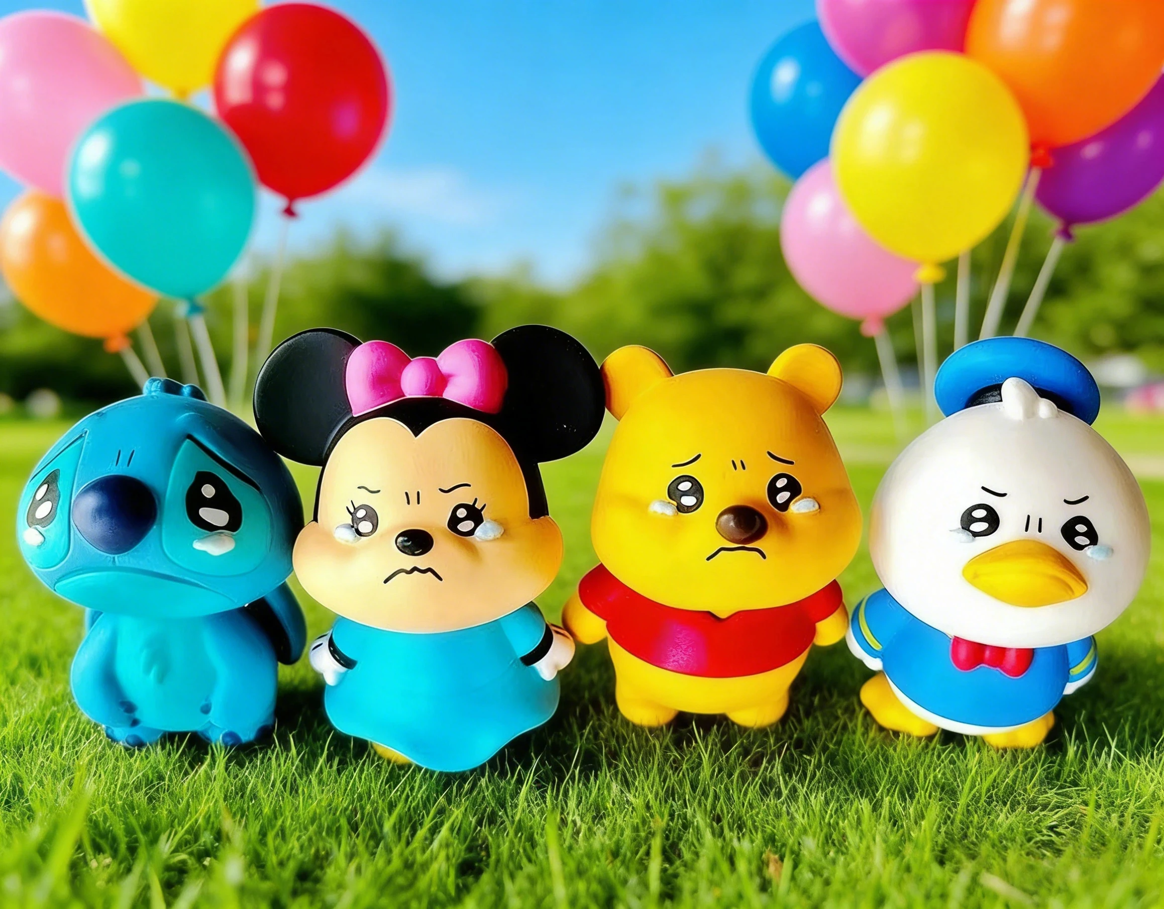 

Anime Character Tears Eye Series Blind Box Bear Duck Stitch Kawaii Action Character Series Gift Accessories Birthday Surprise