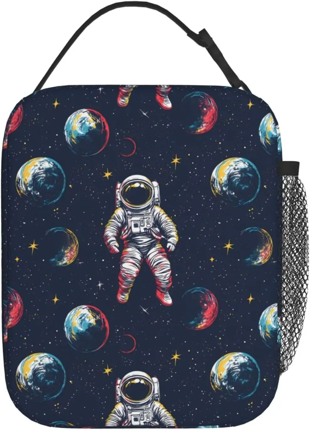 حقيبة غداء قابلة لإعادة الاستخدام للمدرسة والمكتب والنزهة والعمل والسفر وصندوق غداء على شكل رائد الفضاء