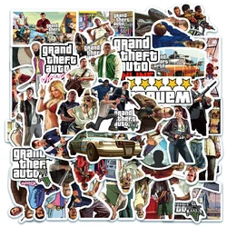 10/30/50pcs Cool Game GTA Grand Theft Auto Stickers Graffiti Decals Notebook Phone Suitcase Waterproof Cartoon Sticker Kid Toy