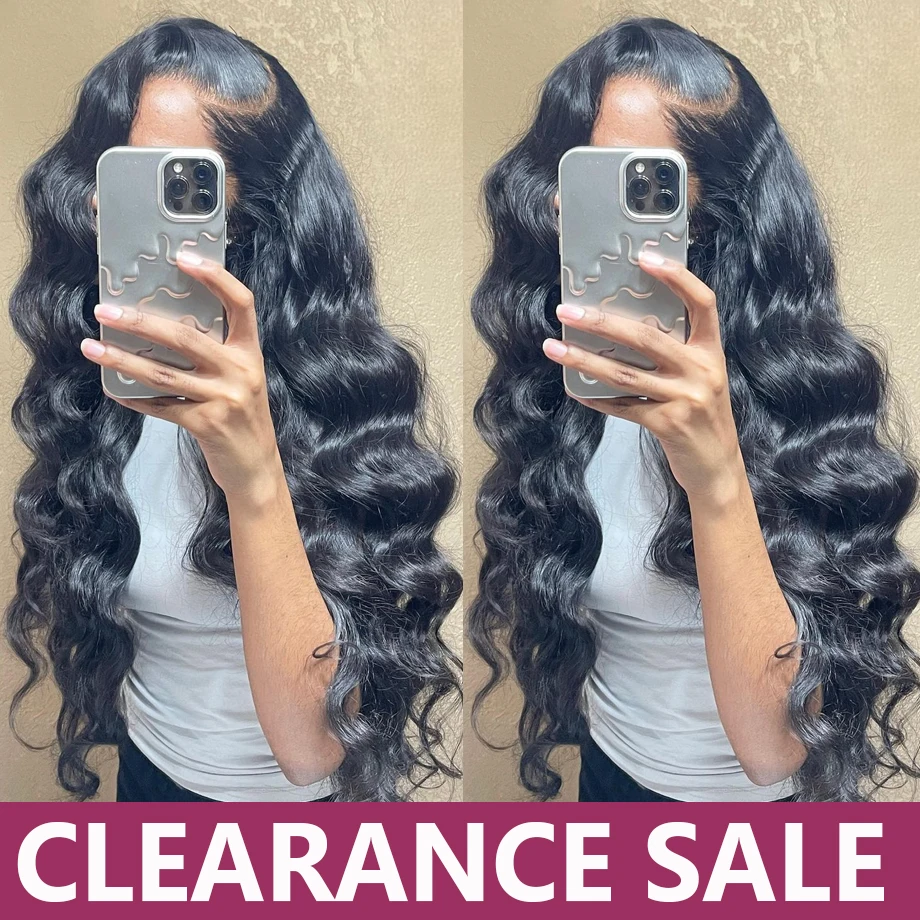 Body Wave 13X6 Lace Frontal Human Hair Wig HD Transparent 28 30 Inch 13x4 Lace Front Wigs Brazilian For Women 360 Frontal Wig