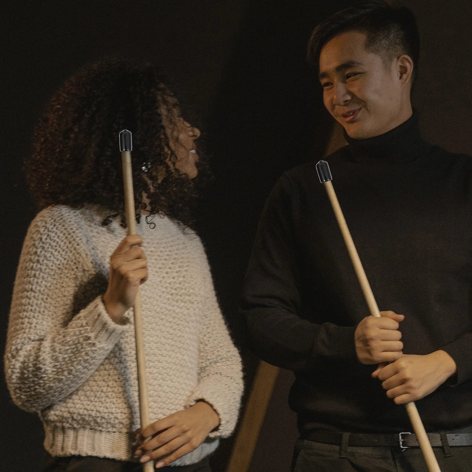 

10 Pcs Billiard Cue Protective Cover Tip Covers Protectors Head Pool Accessory Rubber Tips Snooker