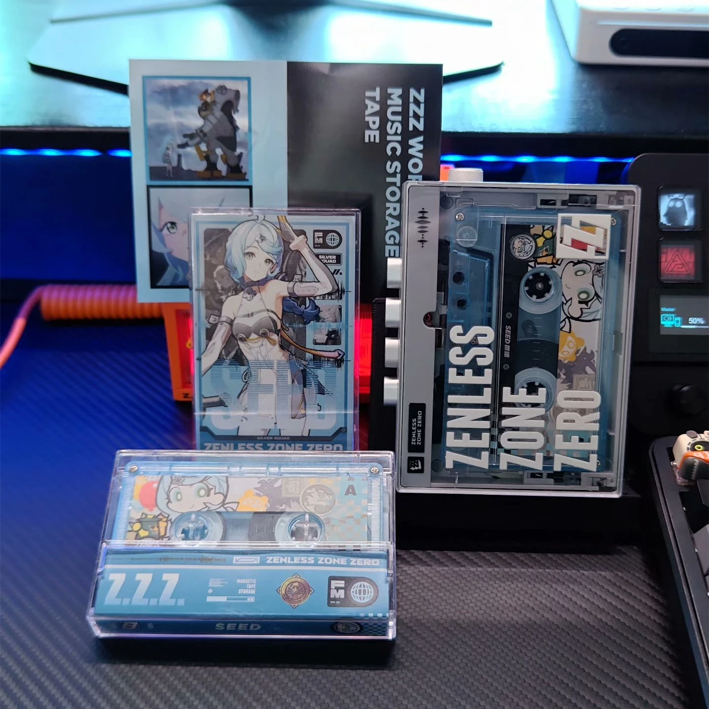 

Game Zenless Zone Zero Obol Squad Music Tape Seed OST Album Cassettes Cosplay Walkman Car Recorder Soundtracks Box Party Music