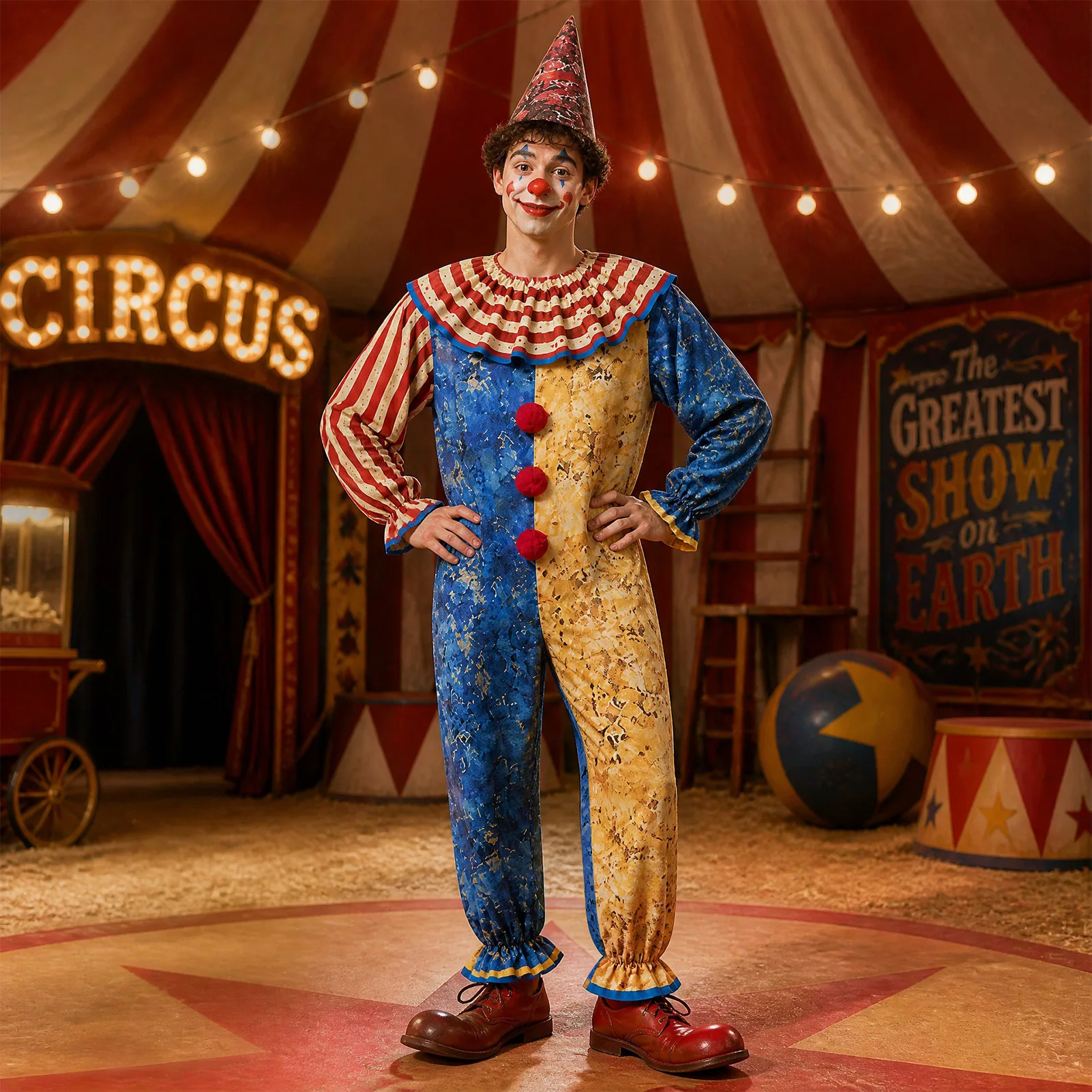 Costume da Clown da Circo per  - Party Hat Cone recensione e prezzo