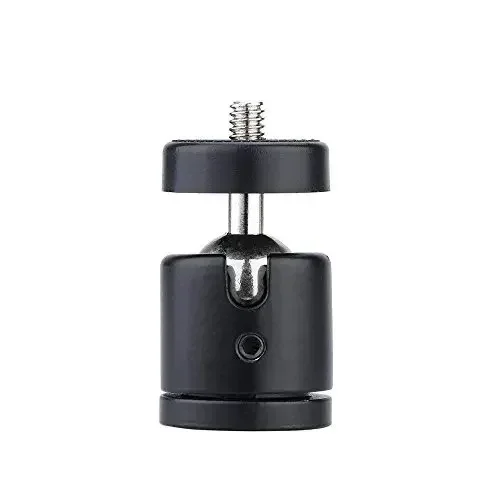 Mini Ball Head Mount For Tripods And Light Stands  Securely Holds Cameras And Projectors  Quick And Smooth Movement