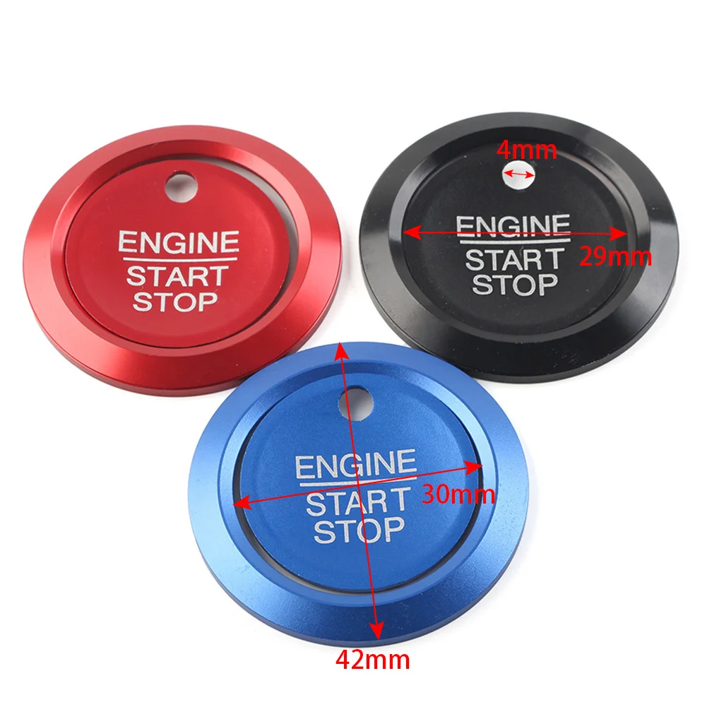 Car Engine Start Stop Switch Button Cover Decorative Trim For Ford F150 Raptor 2015 2016 2017 2018 2019 2020