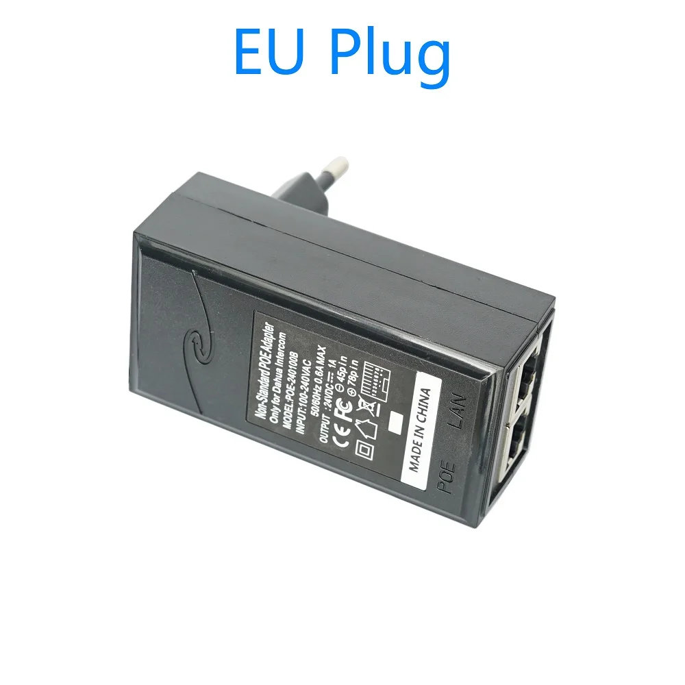 DAHUA Video Intercom Nicht-Standard POE power adapter für VTH1550CH VTH5221D VTO2000A, eingang AC 100-240V, Ausgang DC24V 1A