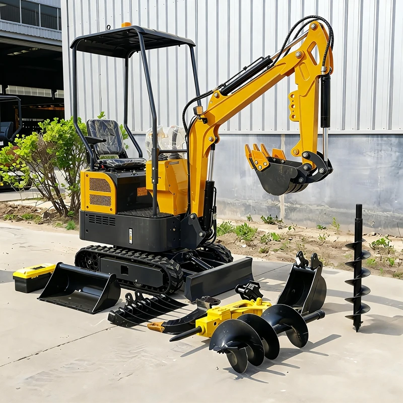 

Мини-экскаватор 1,2 тонны с двигателем Kubota, стандарт EPA/Euro 5, для строительных и сельскохозяйственных работ, мини-дизельный экскаватор, инструмент для копания.