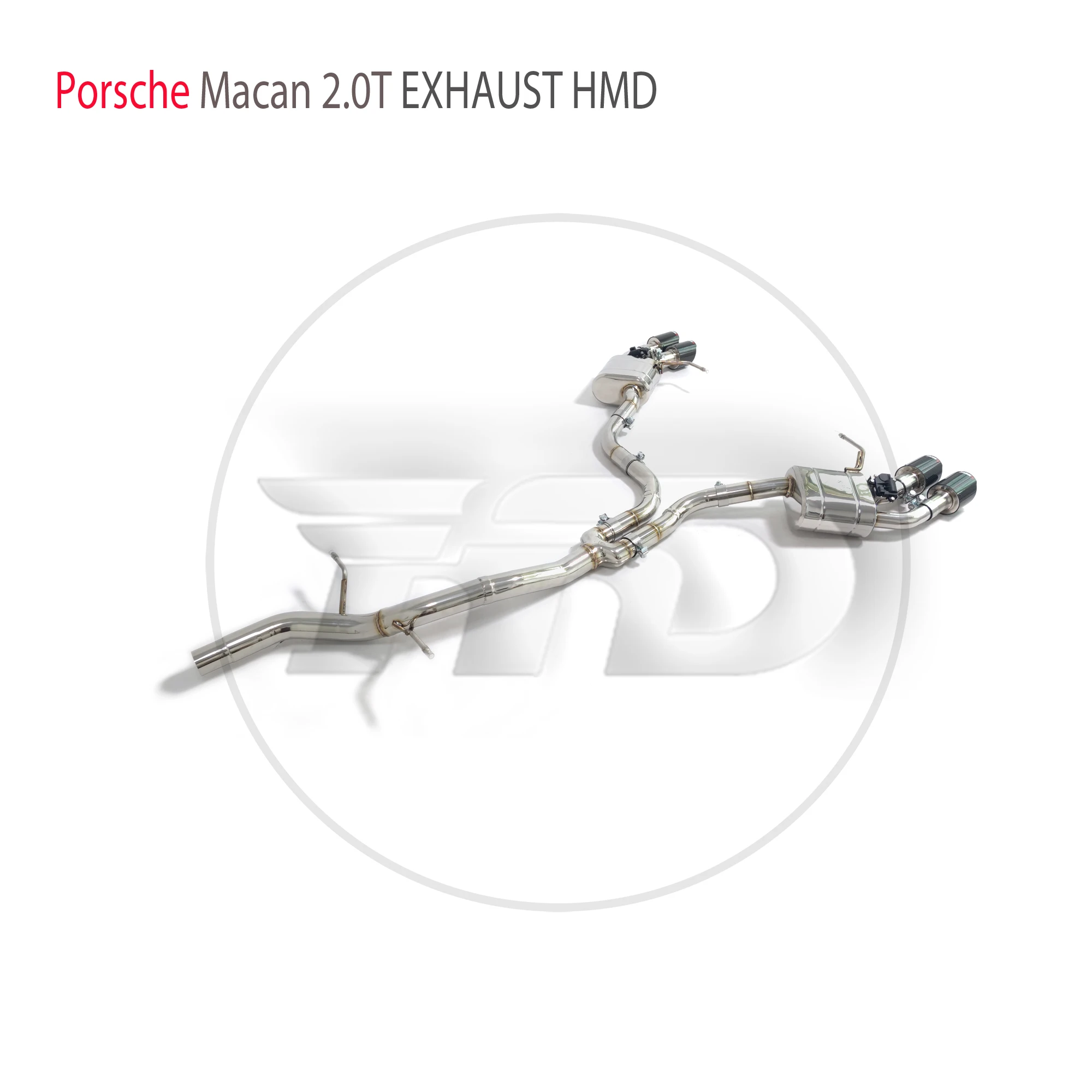 HMD Stainless Steel Exhaust System Performance Catback for Porsche Macan 2.0T 95B Auto Electronic Valve Muffler car part