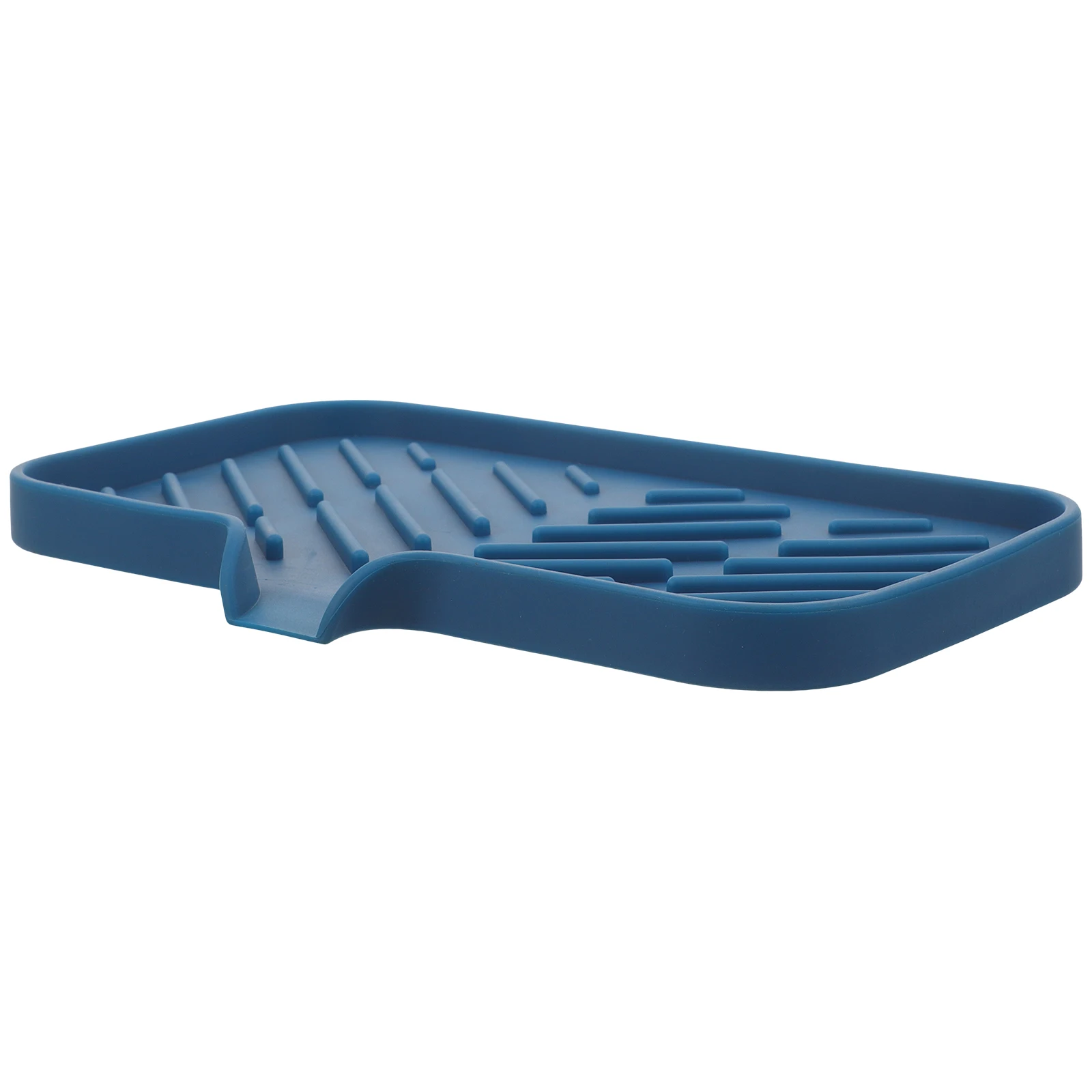 

Drain Pad Soap Storage Drainer Holder Organizer 45 Degree Sloped Bottom Multi Purpose Silicone Drying Rack Dirt Oil Resistant