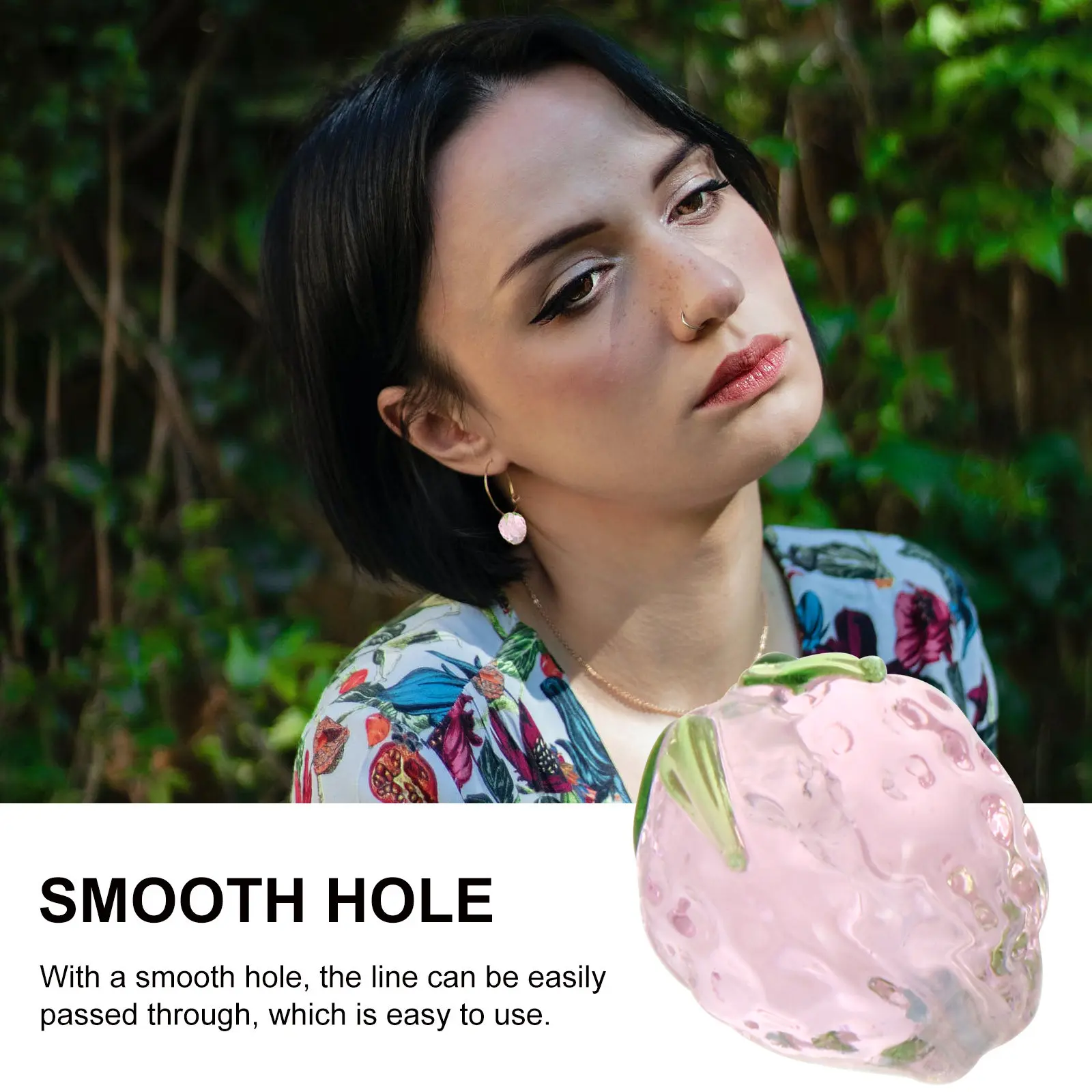 

50 шт. клубничных хрустальных бусин, стильные рассыпные бусины для изготовления украшений своими руками, браслетов, фруктовых разделителей, аксессуаров для ювелирных изделий