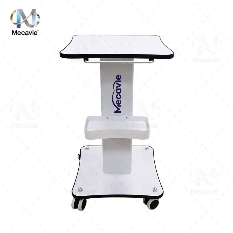 Hot Selling Rolling Trolley Silent Multi-purpose Cart with Wheels Tool Trolley with Tray Stand  360°Rotatable