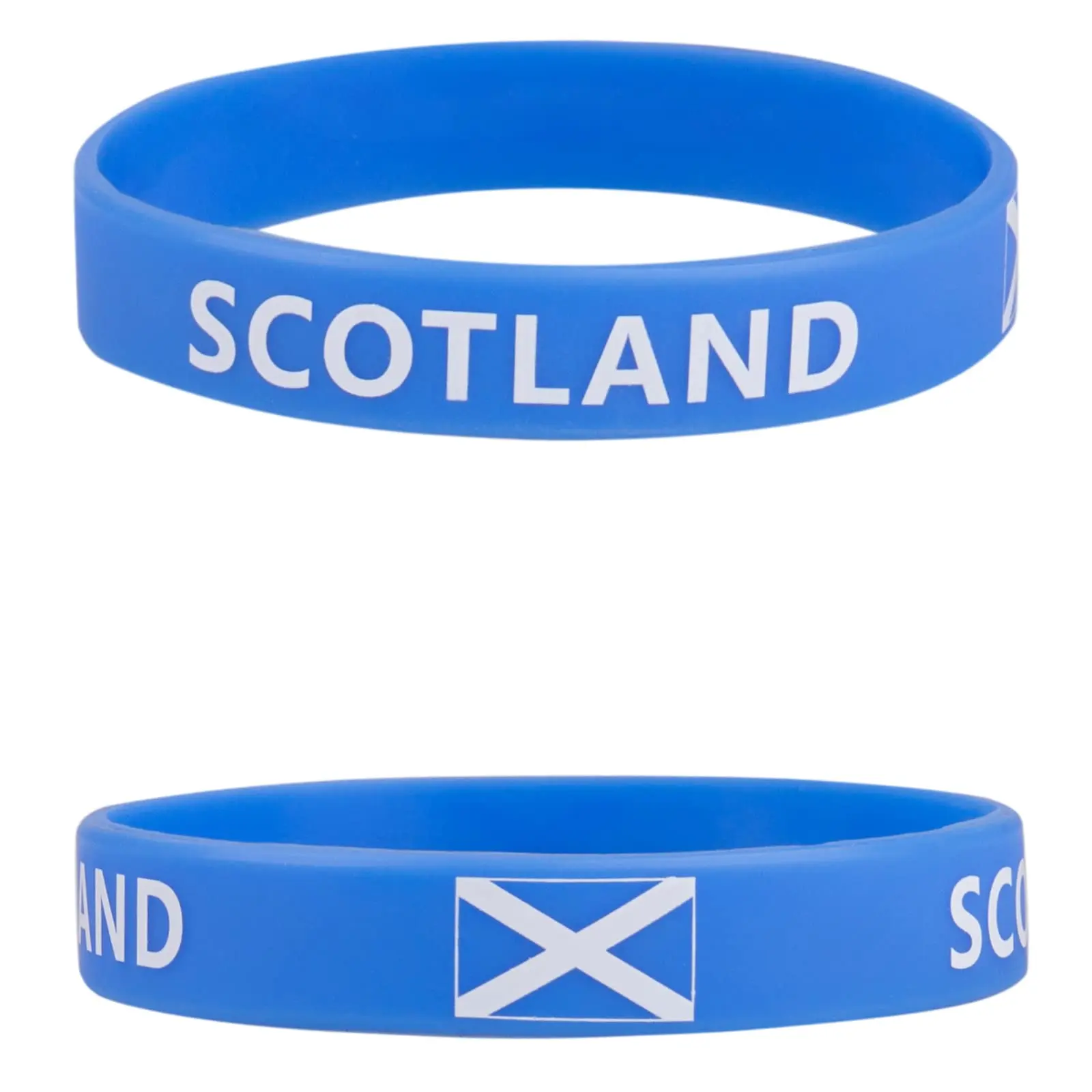 2pcs Scotland Flag Silicone Bracelet Sport Game Wristbands National Wrist Strap for Men Women Rubber Band Fashion Accessories