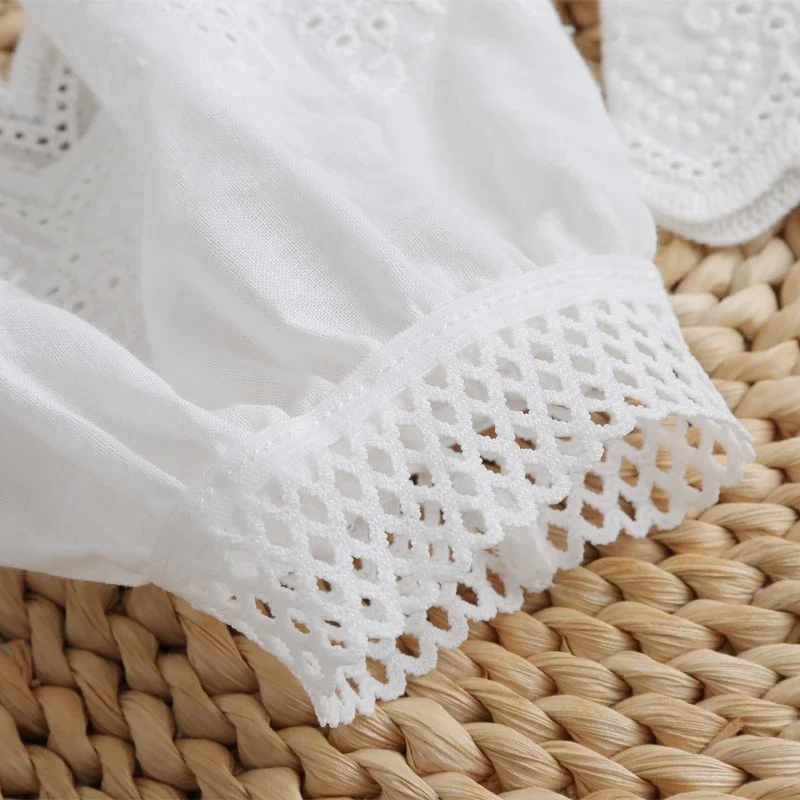 여성용 패션 드레스 셔츠 가짜 소매 연장기 플로럴 플레어 가짜 혼 커프스 스웨터 가짜 손목 소매