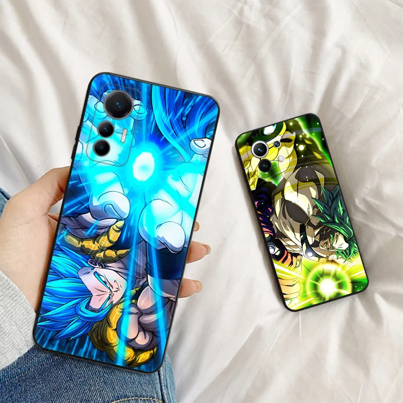 Soft Cases for Xiaomi 13 12 Lite 12t 12x Redmi Note12 Note13 Pro 5G 13c 4G 12c 12s Dragon Anime balls DBZ Black Phone Case Cover