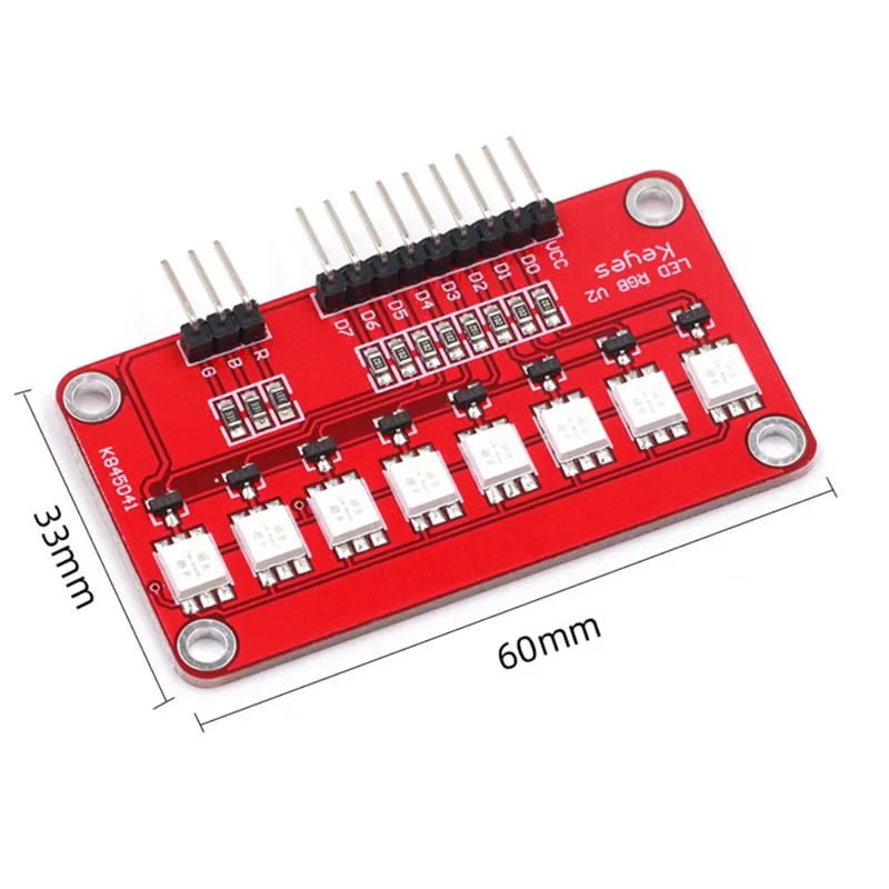 2~100Pcs 5050 RGB Full Color LED Water Flow Light Module Programmable Lamp Board Accessories For Microcontroller Smart Car Robot