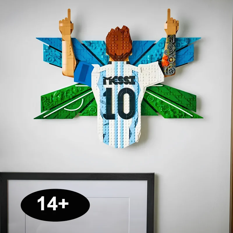 2026 New Arrival No.10 Football Star Jersey Celebration Building Blocks Model DIY Assemble Sports Athlete Figure Brick Gifts