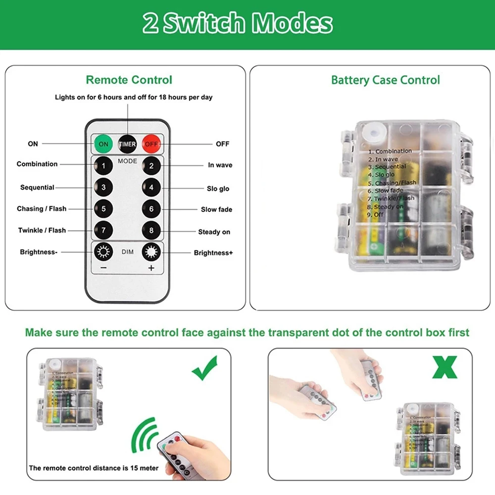 200 400 المصابيح/م LED سلسلة أضواء الألعاب النارية 3AA بطارية/USB الاتحاد الأوروبي الولايات المتحدة التوصيل عدة 3M 6M التحكم عن بعد عيد الميلاد حفل زفاف ديكور