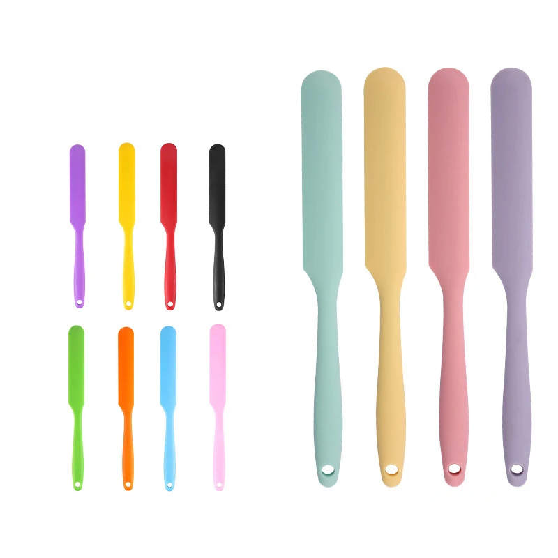 Silicone Long scraper body butter spatula type easy demoulding scraper blade silicone butter spatula Cake Cream Spatula