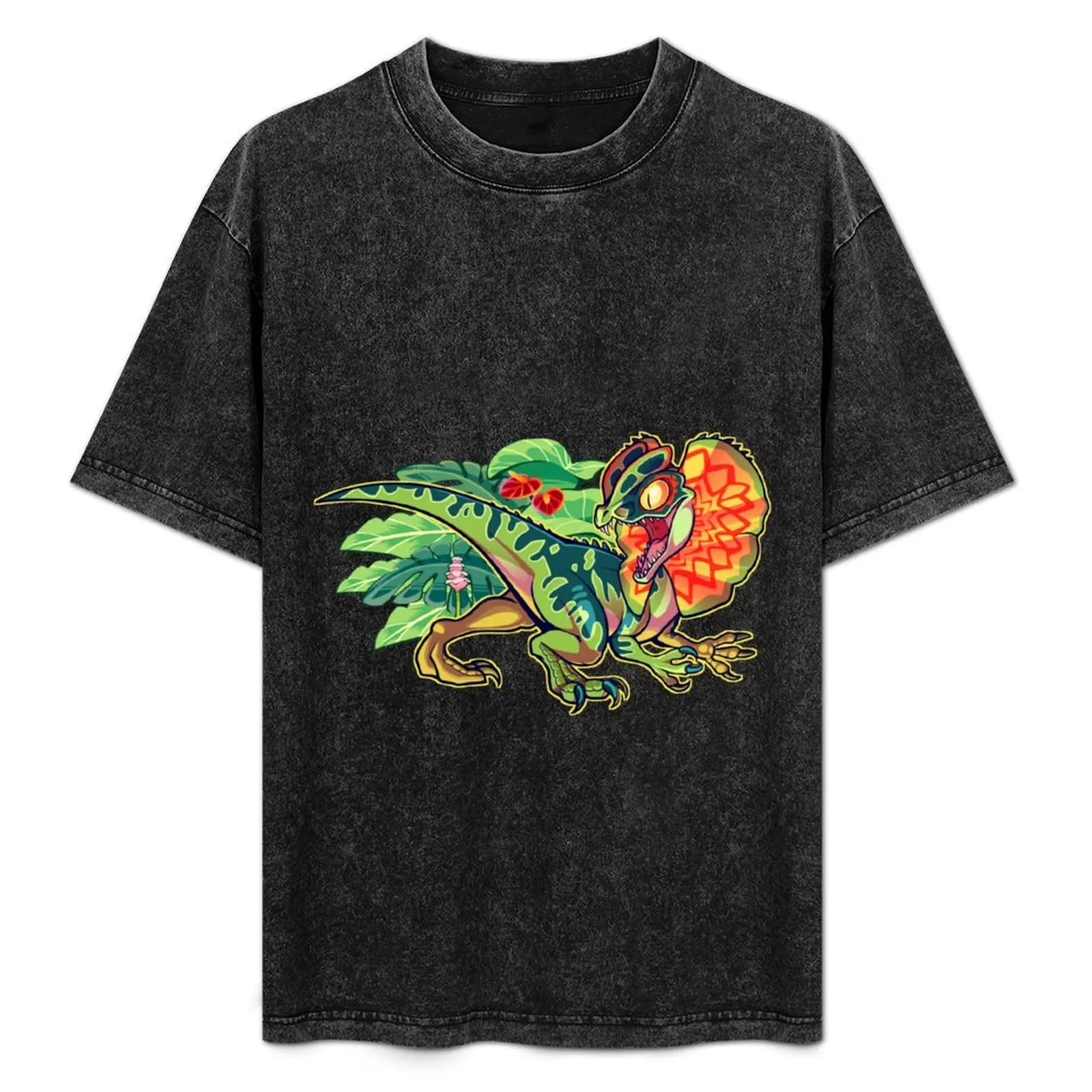 

Dilophosaurus T-Shirt cotton graphic tees Short sleeve tee men t shirts high quality