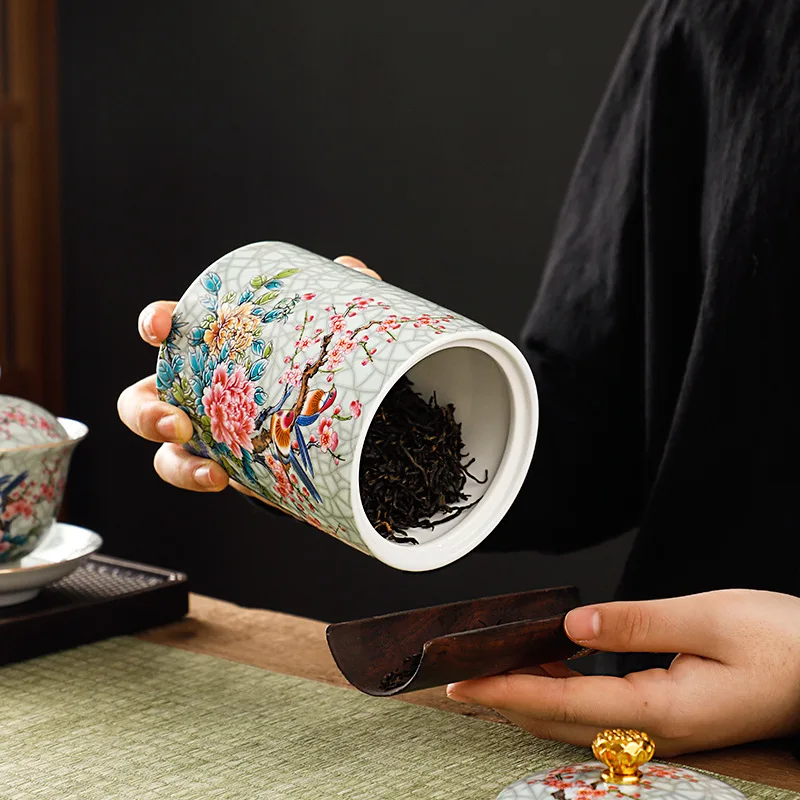 Europeu cerâmica pote de armazenamento esmalte decorativo cozinha dispensador cereais mesa café mesa mesa mesa mesa chá vasilha sala estar doces