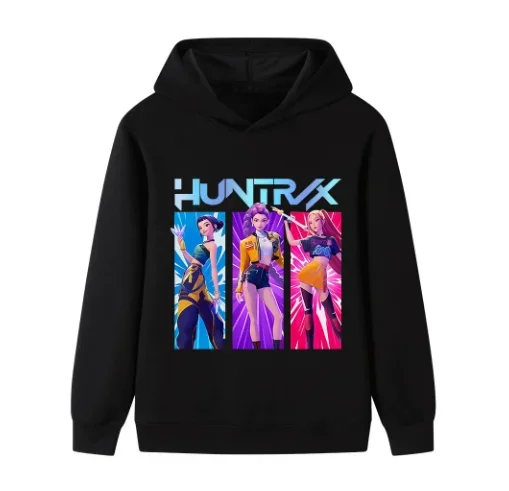 

Y2K KPop Demon Hunters Hoodies Teenage Girls Boys Rumi KPop Demon Hunters Hoody Autumn Casual Long Sleeve Children's Clothing