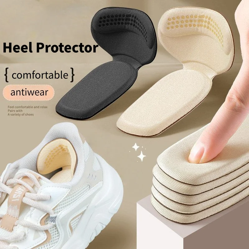 1 Pair T-Shape Foam Heel Stickers Heel Protectors High Heel Insoles Flat Heel Insoles Shoe Adjusters Women's Half Insoles