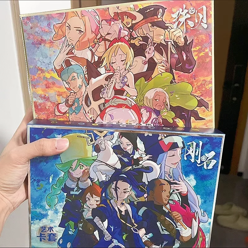 

Новая горячая карточная книга Ptcg 7,0 8,0, коллекционная карточная игра, упрощенный китайский художественный чехол для карт, подарочная коробка, аниме Ирида Астраман, коллекционный подарок