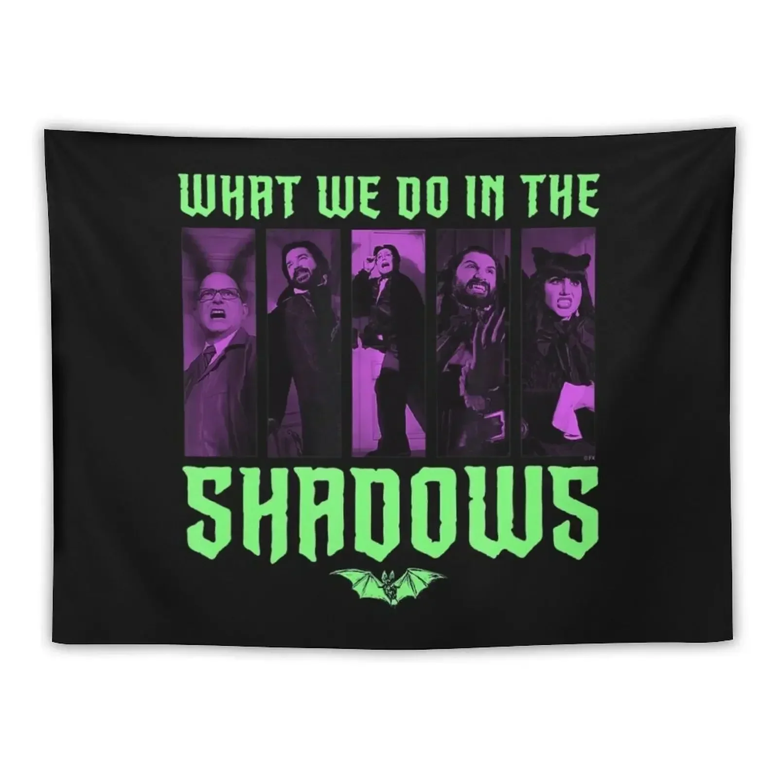 

Mens What We Do In The Shadows Cast And Logo Tapestry Room Decore Aesthetic Anime Decor Tapestry