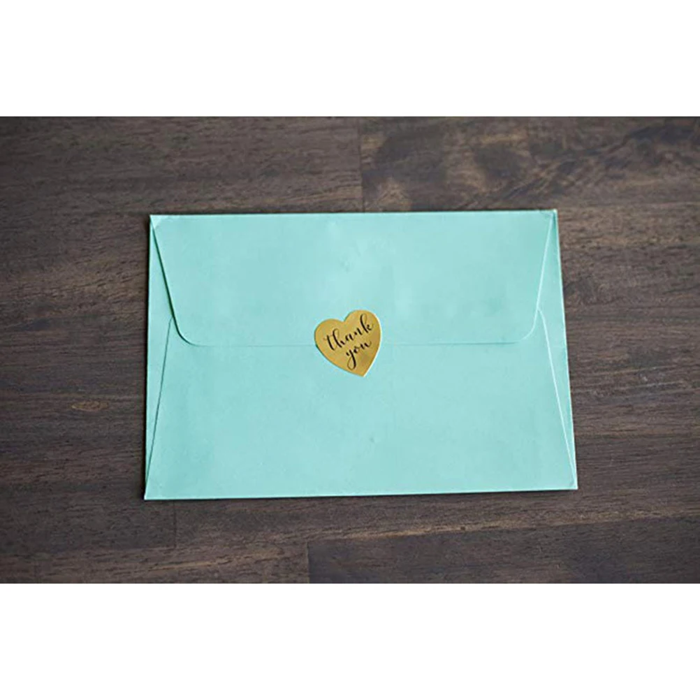 

Self Adhesive Stickers Thank You Design Strong Adhesiveness Baking Packing Labels Wrapping Gift Notebooks Folder Tags Heart